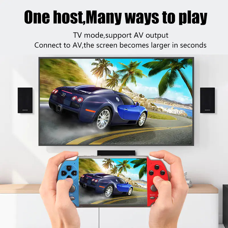 X7 4.3" Handheld Game Console with 10000 Games